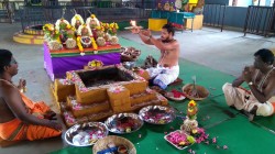 27 Thiraviya Tirumanjanam and Maha Chandi Yagam preliminary poojas